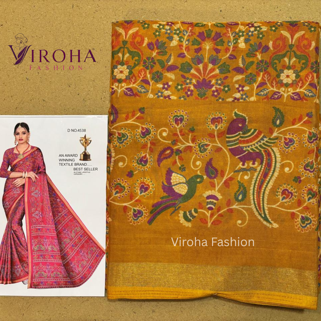 Printed Handloom Pure Cotton Saree 
