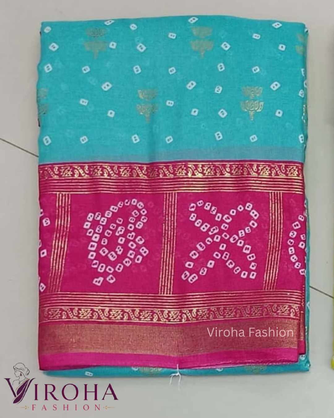 Bhandhani Saree with double shade
